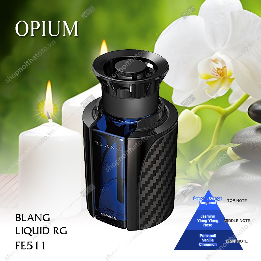 [Mã BMLT35 giảm đến 35K đơn 99K] Nước Hoa Ô Tô CARMATE Blang Liquid RG FE514 Cotton Breeze 100ml - Nhập Khẩu Chính Hãng