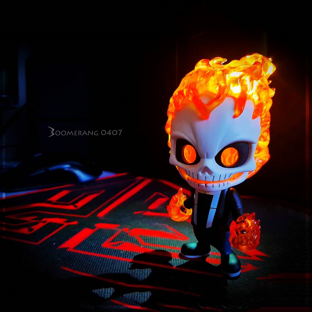 Mô hình Figure Ghost Rider  mô phỏng Siêu anh hùng - Nhân vật trưng bày, quà tặng