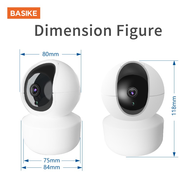 Camera Basike Chuyển Động Hồng Ngoại 2 Mét 1080p Hd