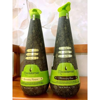 Cặp dầu gội trẻ hóa tóc và dầu xả dưỡng ẩm Macadamia 1000ml – Mỹ