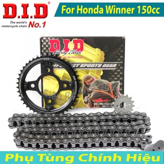 Bộ Nhông Sên Dĩa DID Honda Winner 150cc Cover Sên DID đen 10ly Thái Lan