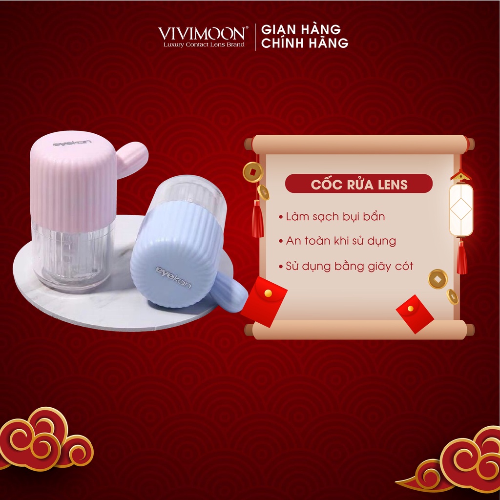 Cốc rửa lens hình xương rồng VIVIMON đáng yêu