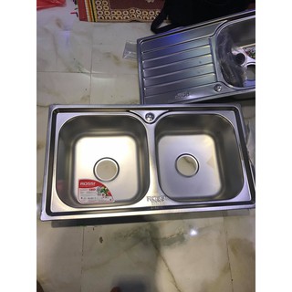 (HÀNG CHÍNH HÃNG) Chậu rửa bát Rossi Elegant Tân Á RE320 + Bộ Xi phông đi kèm