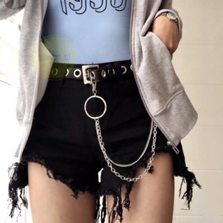 [ CÓ SẴN ] Thắt lưng lỗ kèm chain