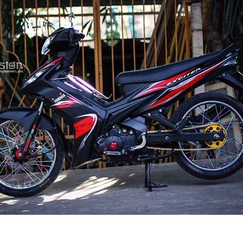 Tem Rời Ex Nhỏ 2006 Dán Xe Đen Phối Tem Đỏ