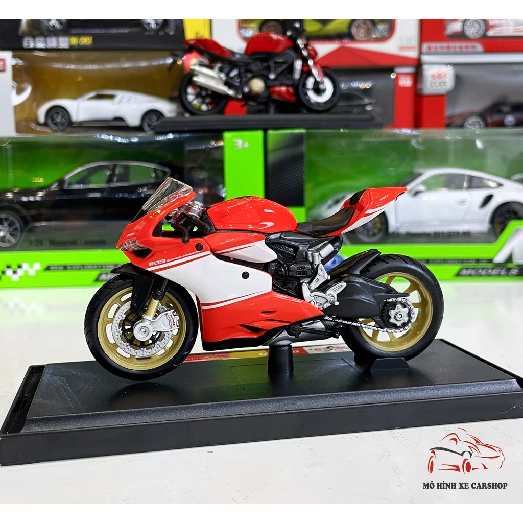 Mô hình xe mô tô Ducati 1199 Superleggera tỉ lệ 1:18 hãng Maisto