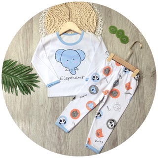 Bộ quần áo thu đông dài tay cho bé trai và bé gái từ 7-18kg N65