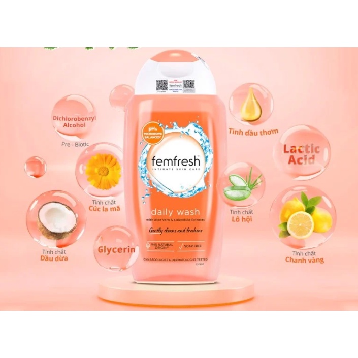 Dung Dịch Vệ Sinh Phụ Nữ Femfresh Daily Intimate Wash 250ml