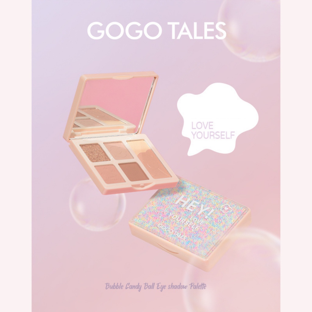 Bảng phấn mắt 6 màu Gogo Tales Bubble Gum Mini eye Shadow GT297 Lớp phấn siêu nhẹ 6 màu dễ phối