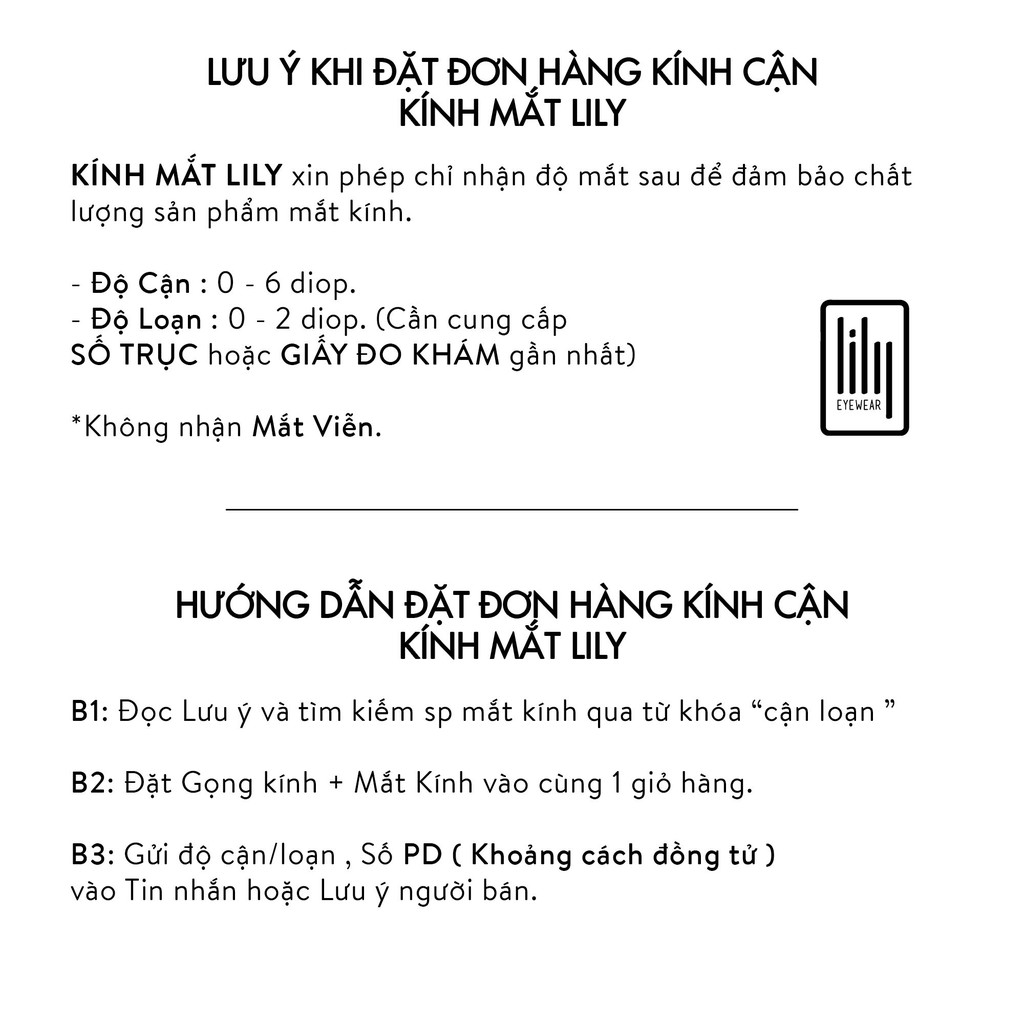 Kính mắt cận nam nữ Lilyeyewear thiết kế mắt vuông to sành điệu, đa dạng màu sắc - 2783 | BigBuy360 - bigbuy360.vn