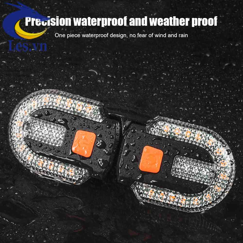 Đèn LED Xi Nhan 3 Trong 1 30lm Gắn Đuôi Xe Đạp Kèm Điều Khiển Từ Xa