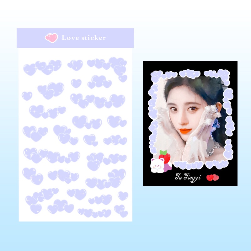 Miếng Dán Trang Trí Lấp Lánh Bằng PVC Họa Tiết Hoạt Hình