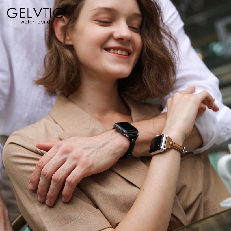 Dây Đeo Bằng Da Mỏng Dành Cho iwatch Band 41mm 45mm 40mm 44mm 38mm 42mm iwatch Series 8 7 SE 6 5 4 3 2 1