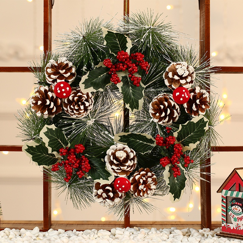 Vòng nguyệt quế trang trí Noel