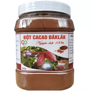 Bột ca cao nguyên chất đặc sản Đắk Lắk hộp 500g thơm, chuẩn vị ca cao golovinshop