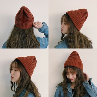 Mũ Nón Len Gân Beanie Vintage Trơn Nhiều Màu Trẻ Trung Cho Cả Nam Và Nữ !