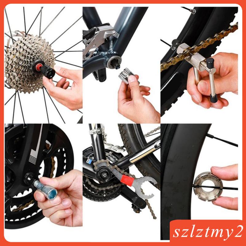 Bộ 6 Dụng Cụ Kéo Xích Cassette Xe Đạp Loại Bỏ BB Bánh Đà Tẩy