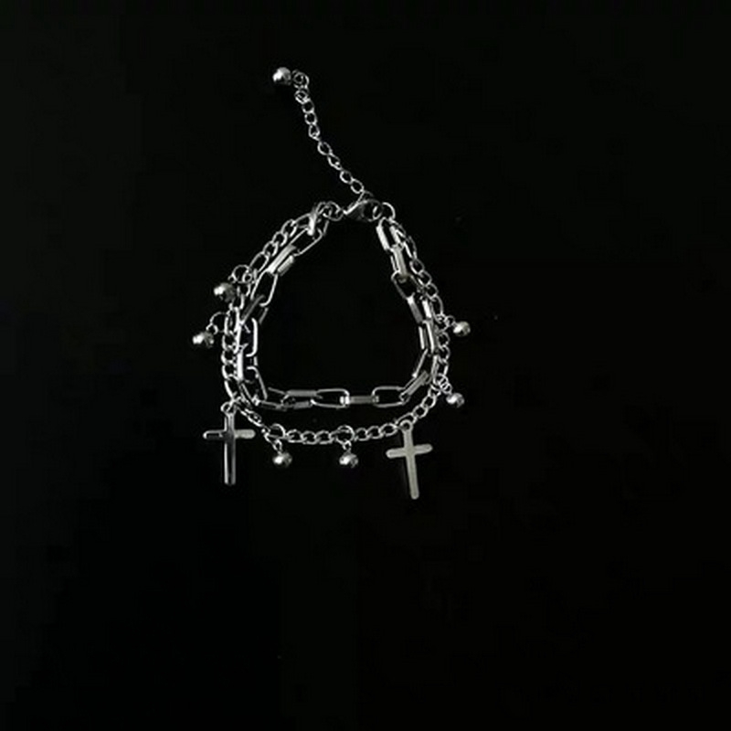  Vòng Tay Hai Lớp Bằng Thép Titan Phong Cách Hip Hop Cho Cặp Đôi | BigBuy360 - bigbuy360.vn