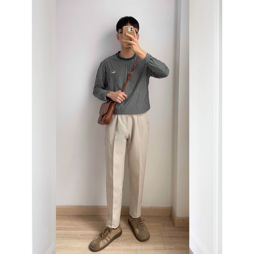 NOBITA HOME - ÁO THUN TAY DÀI KẺ SỌC ACTON