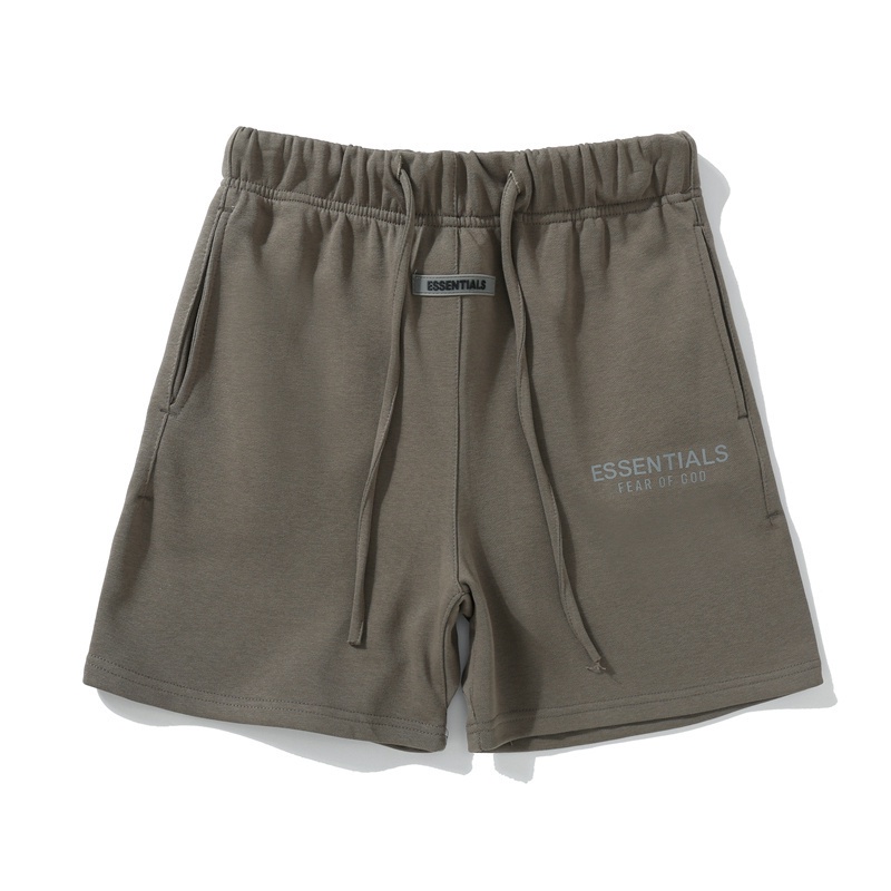 Quần short thể thao cotton lưng thun in họa tiết phản quang thời trang dành cho nam và nữ