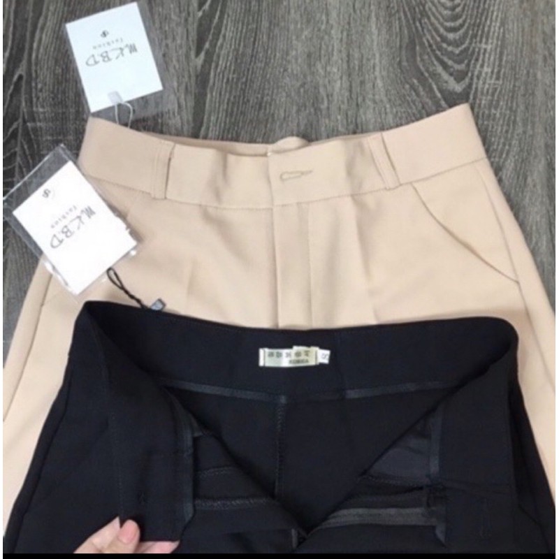 Quần culottes ống rộng suông dài chất dày lưng cao | BigBuy360 - bigbuy360.vn