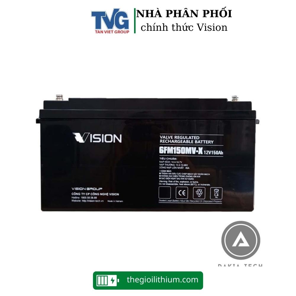 Ắc quy chính hãng Vision Ắc quy Vision 6FM150MV-X 12V 150Ah
