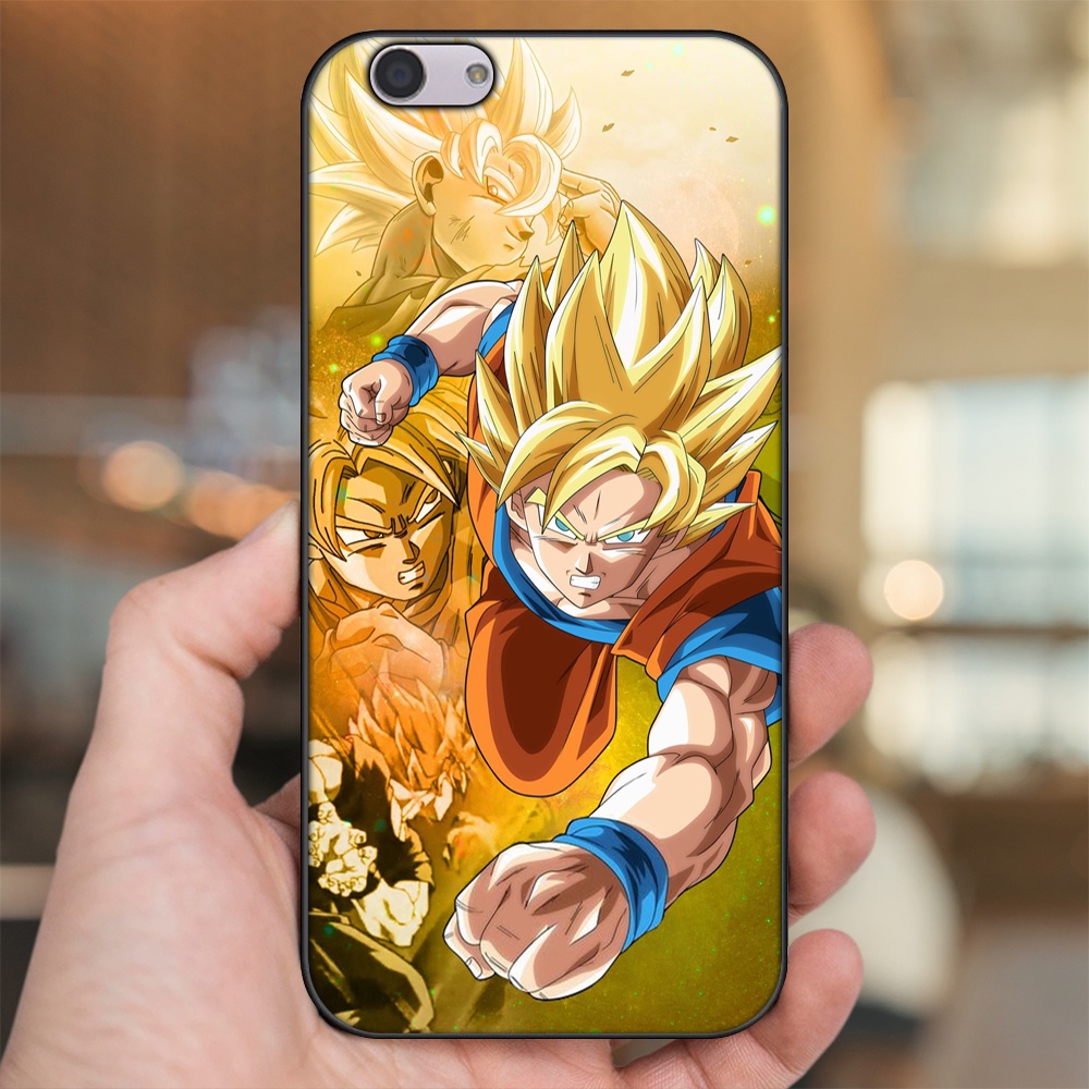 Ốp lưng Oppo F1s, F3, F3 Plus viền đen in hình Goku Dragon Ball