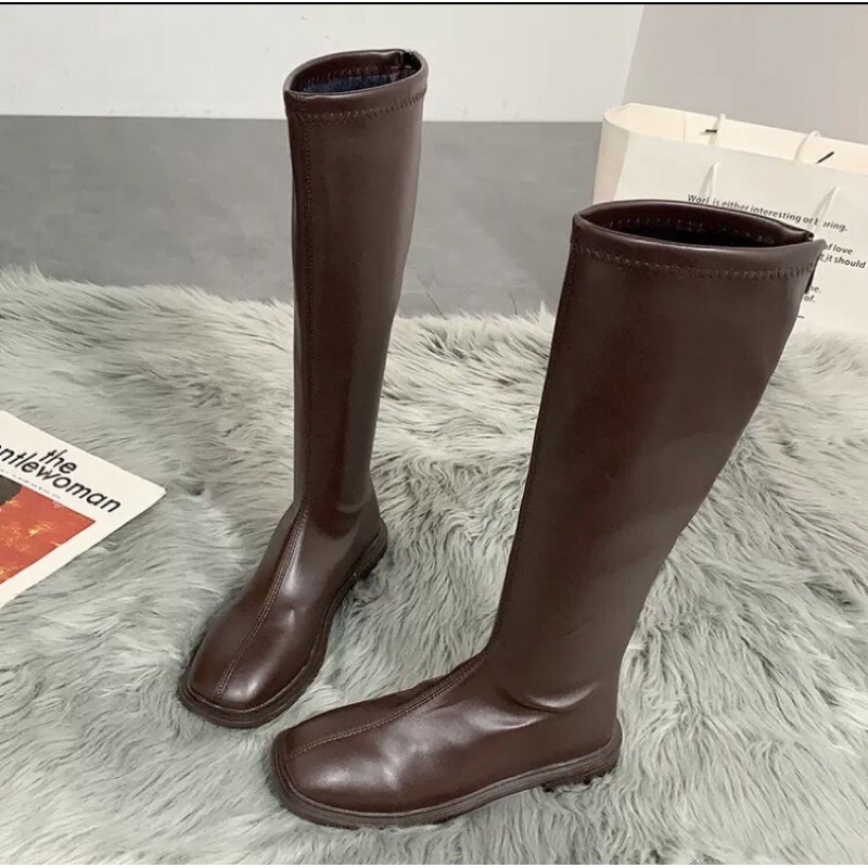 Boot nâu cổ cao sz 38