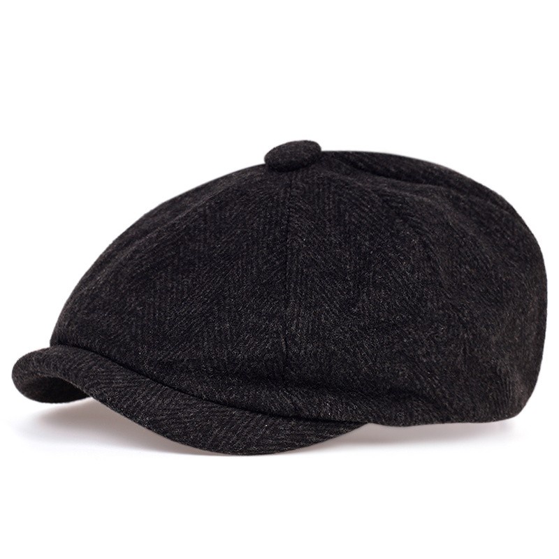 Mũ Beret Thiết Kế Mới Thời Trang Mùa Thu Đông Theo Phong Cách Vintage Dành Cho Nam