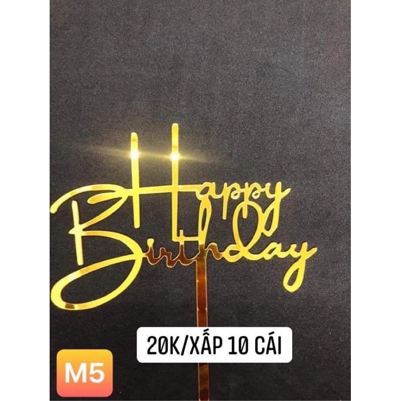 Combo 10 Cắm Mica Merry Christmas