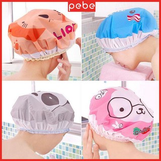 Mũ tắm chùm kute đầu dành cho nữ dùng khi tắm gội, ủ tóc, trang điểm, rửa mặt