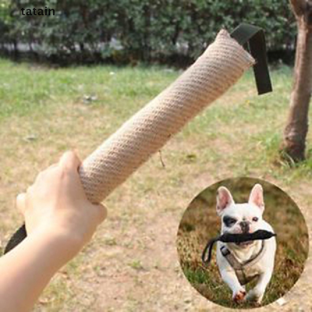 [TAT] Handles Jute Police Young Dog Bite Tug Play Toy Pet Training Chewing Arm Sleeve CVX