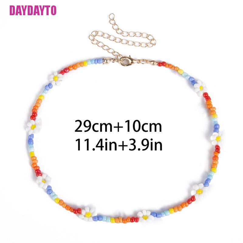 Vòng Cổ Choker Phối Hạt Và Hoa Phong Cách Boho Thời Trang Cho Nữ DIY