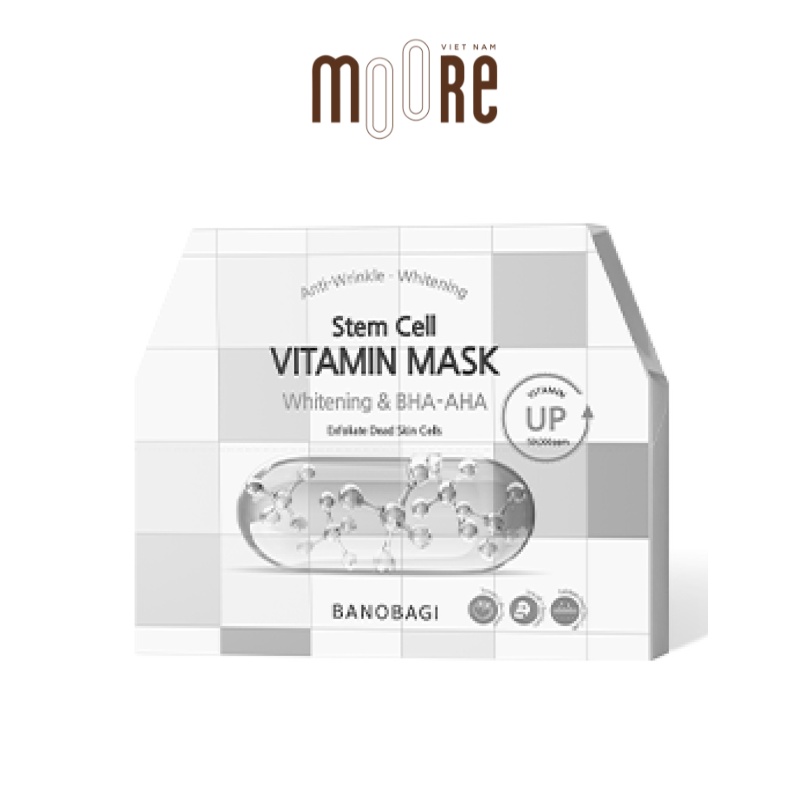 Mặt nạ dưỡng trắng da Banobagi Caro Stem Cell Vitamin Mask