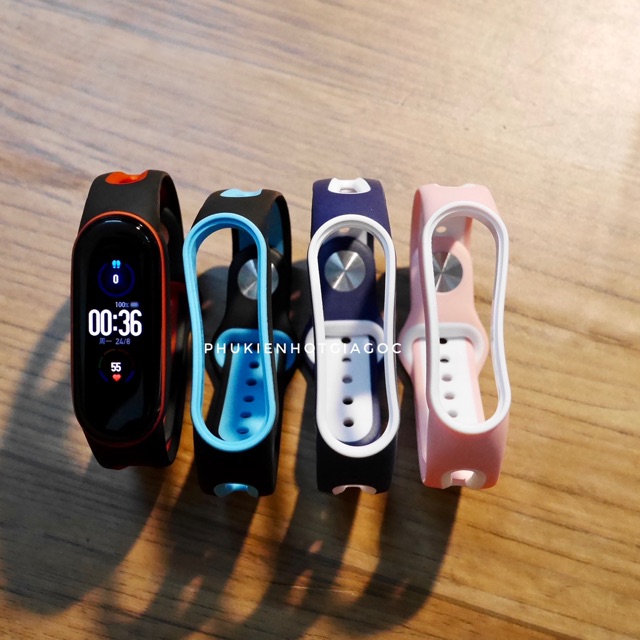 (Sẵn VN) Dây thể thao đục lỗ Mi band 5 khoá cài bên trong / Khoá cài thông minh