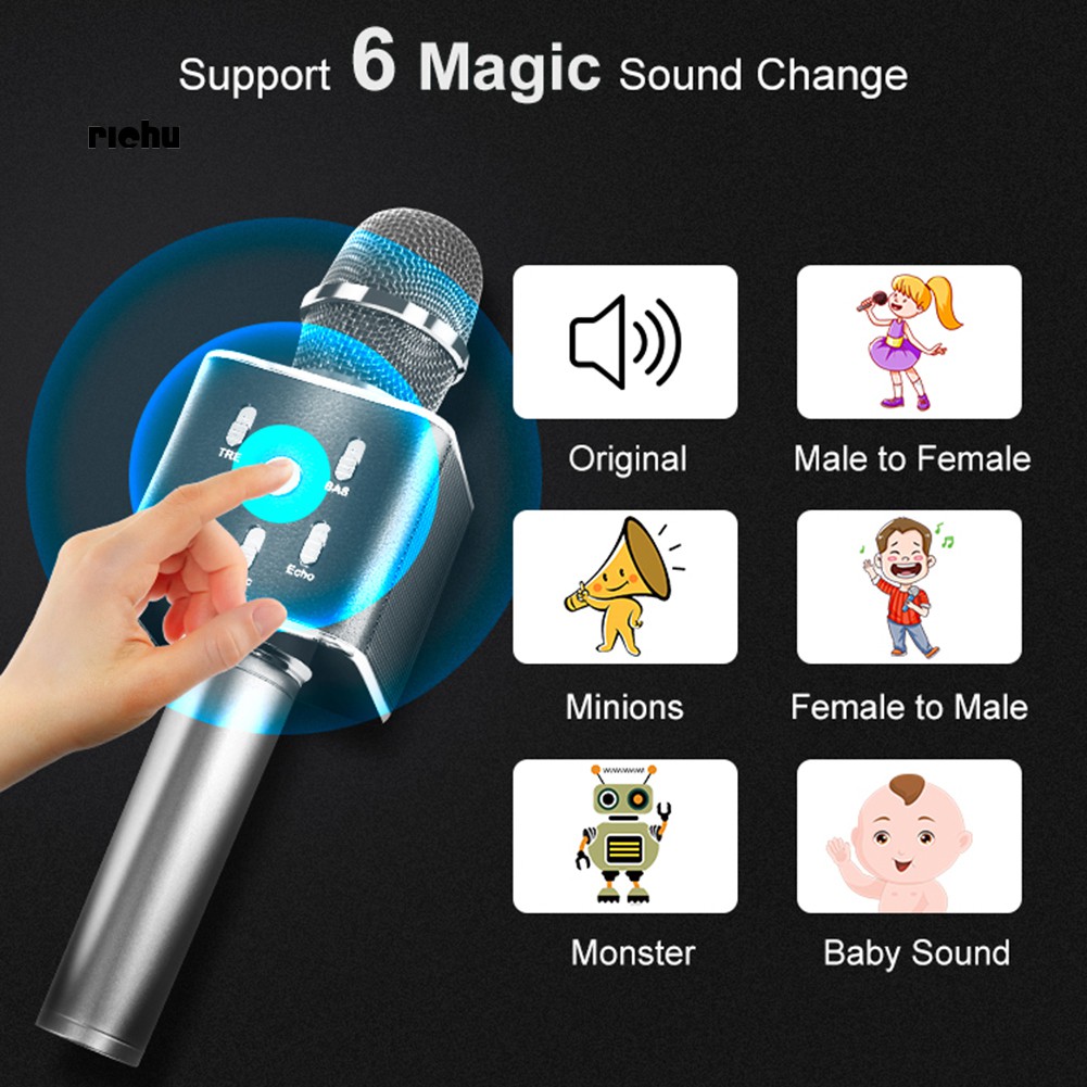 Micro Không Dây Hát Karaoke Q9 Kết Nối Bluetooth