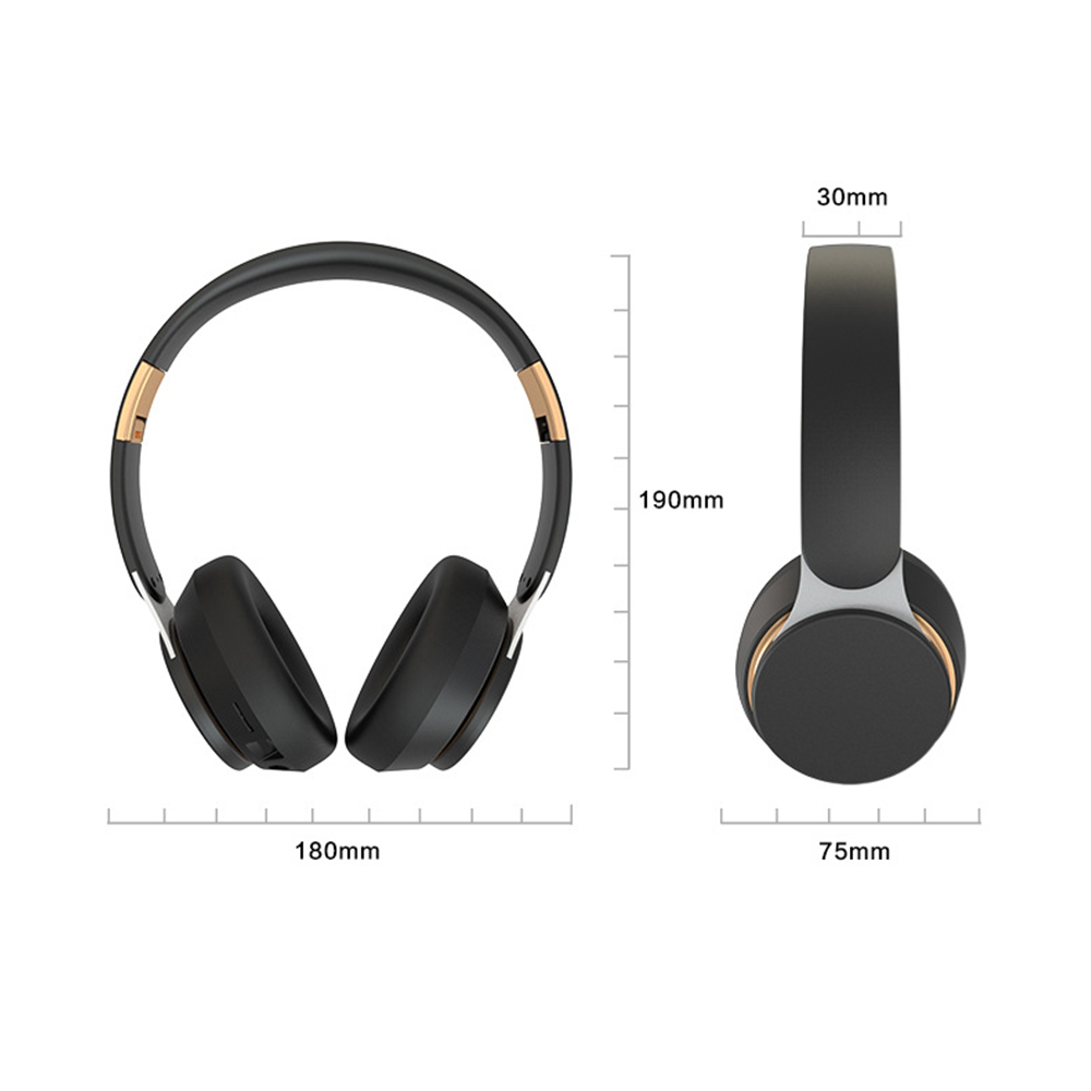 Wireless Headphones Bluetooth 5.0 Headset Foldable Stereo Adjustable Earphones With Mic For Pc TV Xiaomi Huawei