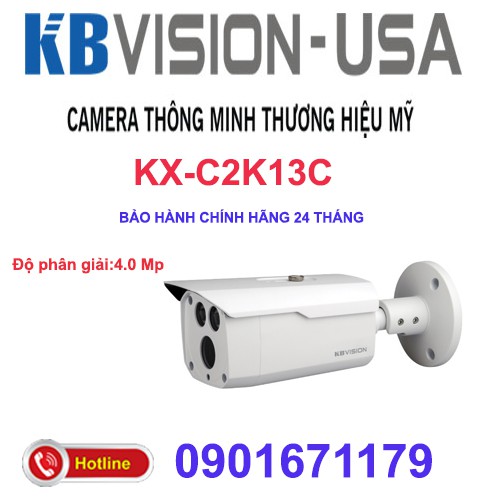 Camera HDCVI hồng ngoại 4.0 Megapixel KBVISION KX-C2K13C