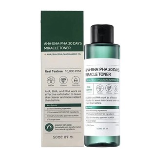 Nước hoa hồng Somebymi Some By Mi AHA BHA PHA 30days Miracle Toner Tea Tree 150ml