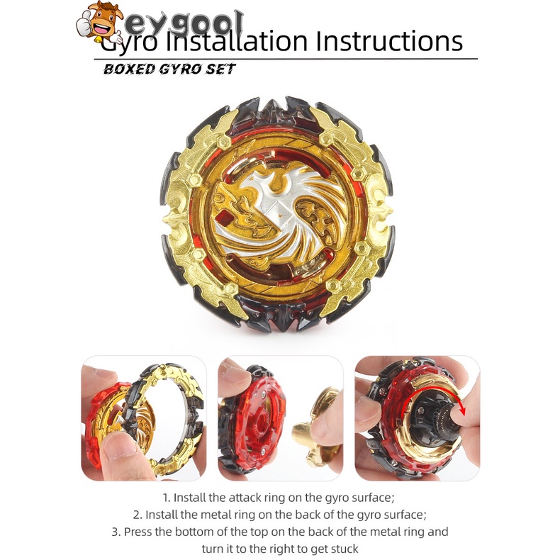 Con Quay Beyblade Burst B-131 Gold Dead Phoenix.0.Bộ Tiếp Tiêu Chuẩn Cho-Z Với B-184 LR