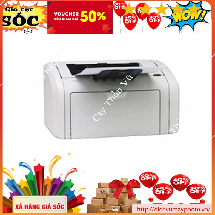 Máy in đen trắng A4 HP 1018 cũ đẹp thích hợp cho in gia đình, văn phòng nhỏ nhu cầu in ấn cơ bản giá rẻ INECO