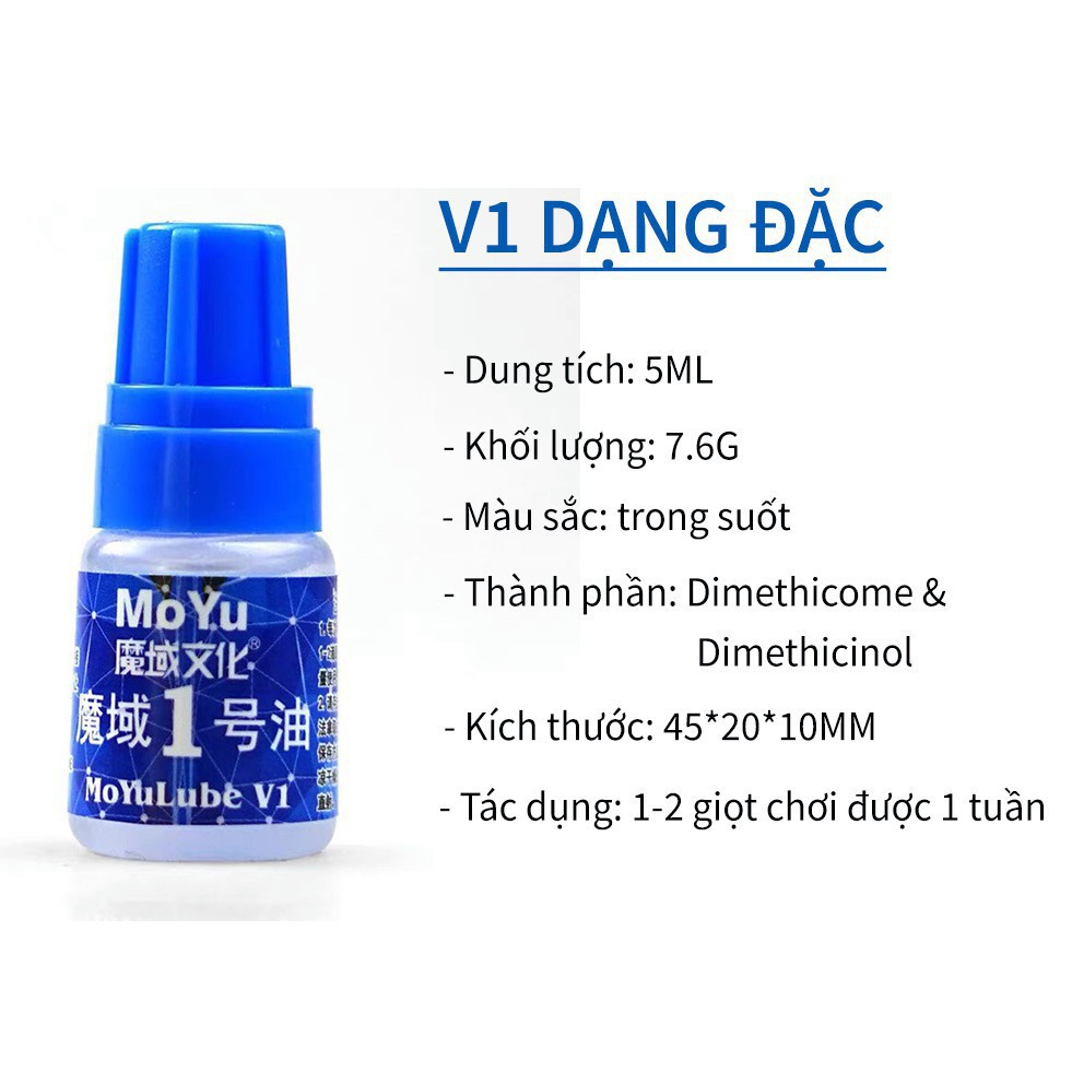 Dầu Bôi Trơn, Làm Nhanh Rubik - Moyu Lube V2/V2 (5ml)