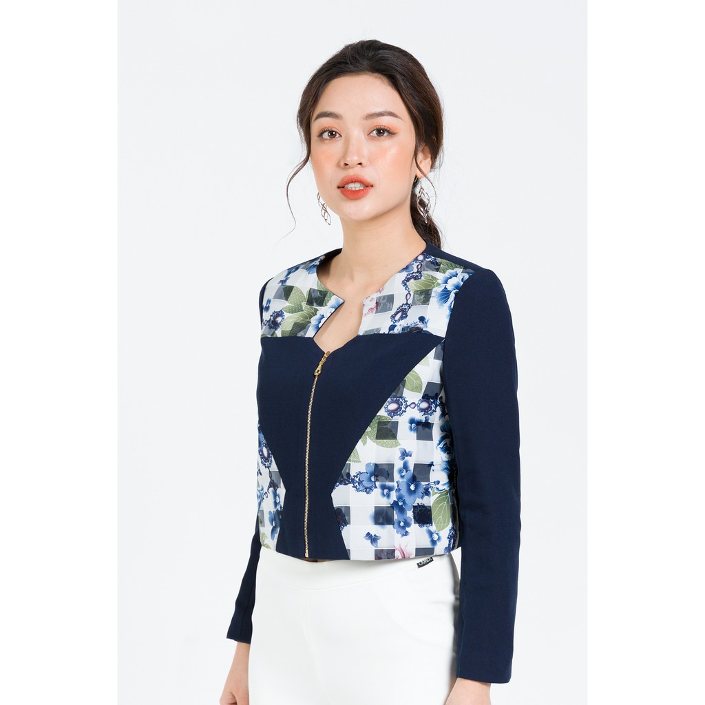 [Mã FAMALLT5 giảm 15% đơn 150k] Vest suông đắp vải hoa LAMER L65B16T006 ( xanh dương/xanh da trời) | BigBuy360 - bigbuy360.vn