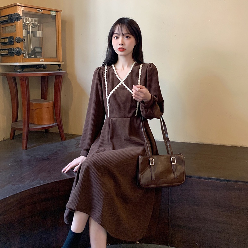 Đầm nhung Perty thời trang vintage thanh lịch dành cho nữ