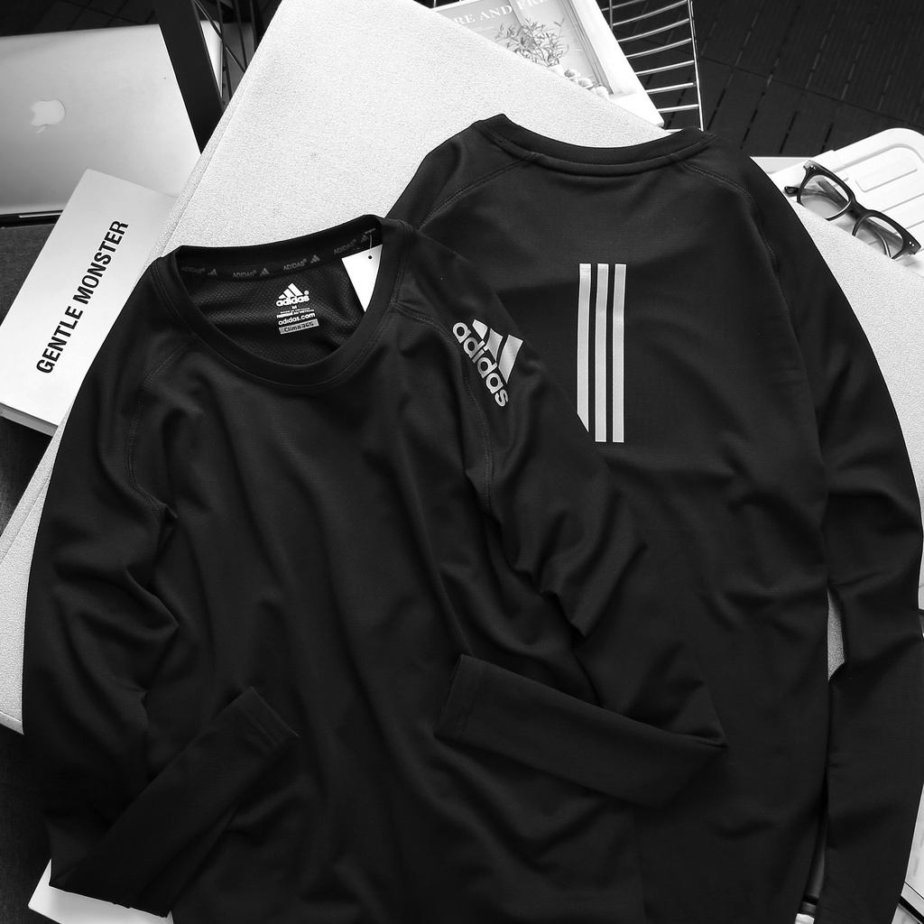 Áo thun thể thao nam tay dài, áo thun tập gym chất vải poly kim cương siêu mịn mát 5070