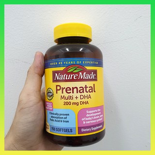 Viên Uống BÀ BẦU Nature Made – Prenatal Multi +DHA 150 Viên [Date Mới]
