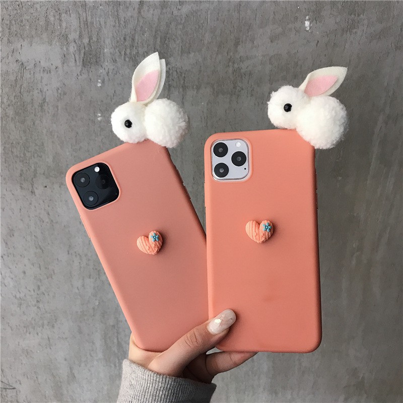 Ốp case iphone thỏ bông, ốp lưng iphone đẹp 6/6s/6Plus/6sPlus/7/8/7Plus/8Plus/X/Xs/XsMax/11/11ProMax Collenlife