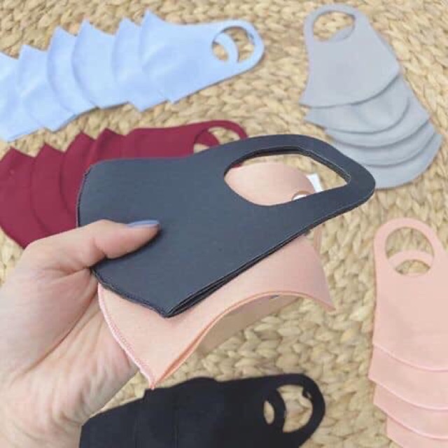 Khẩu Trang ❤️FREE SHIP❤️ Khẩu Trang Vải Su 3D Kháng Khuẩn Đủ Màu Cực Hot 🌟🌟🌟🌟🌟