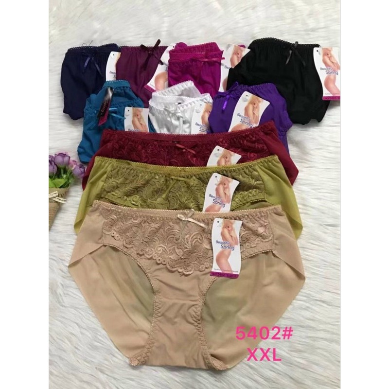 5 quần lót ren lụa không hằn mông(full size)