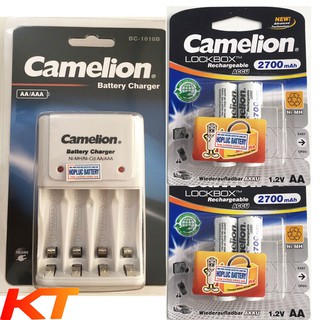 Bộ sạc kèm 4 Pin AA 2700mah Chính hãng.